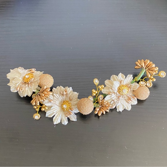 Ethnic Indian Wear Accessories - Hair accessories. Indian gajra. Wedding hair accessories. Flower accessories.